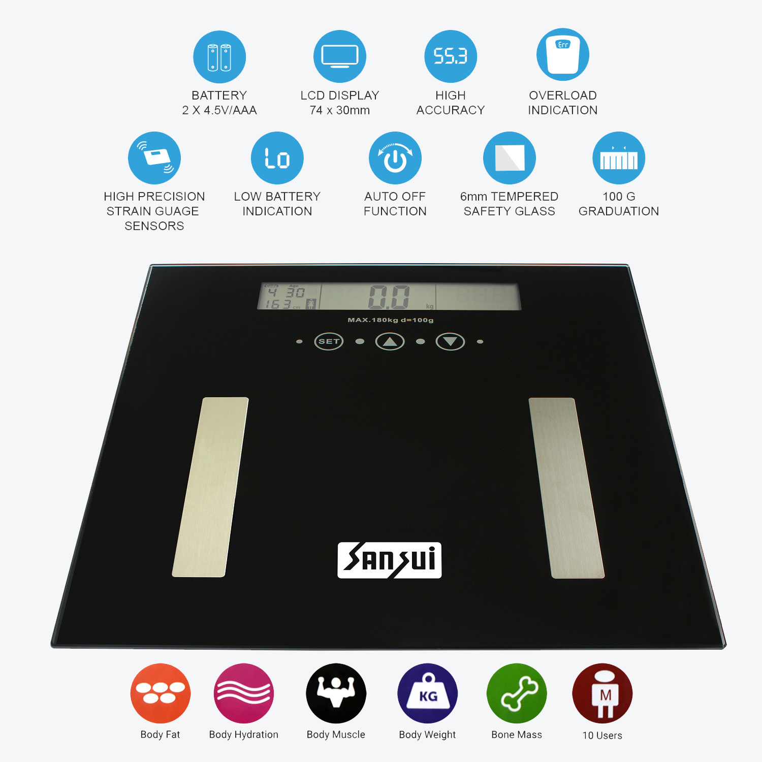 Sansui BMI Personal Scale Manual