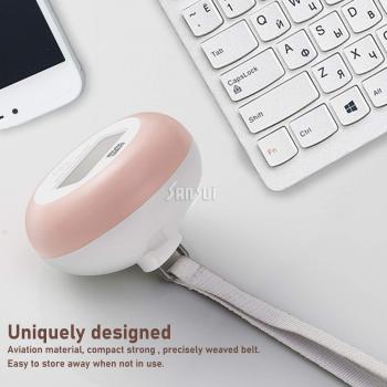 Sansui Electronics Battery-Free Portable Digital Luggage Scale with Nylon Strap (35 kg, White-Pink)