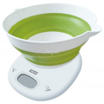 Sansui Kitchen Scale Bowl Foldable Round White